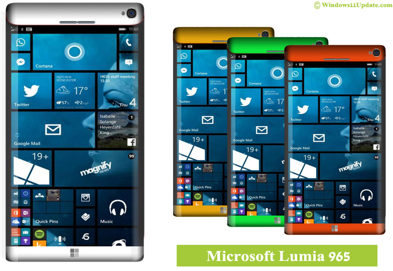 Microsoft Lumia 965 Windows 11 Concept
